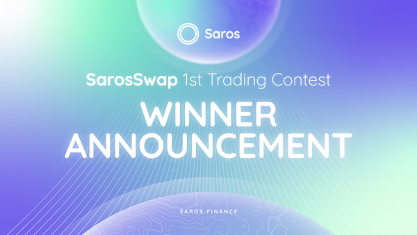Saros 1st Trading Contest Winner Announcement